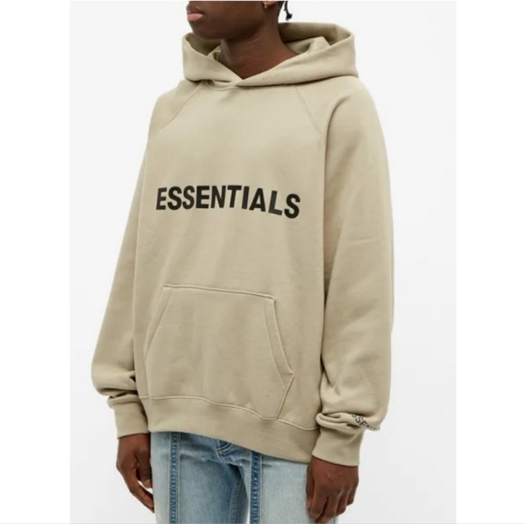 Fear of God Tops - Essentials Fear Of God Khaki Sweatshirt Hoodie Size S